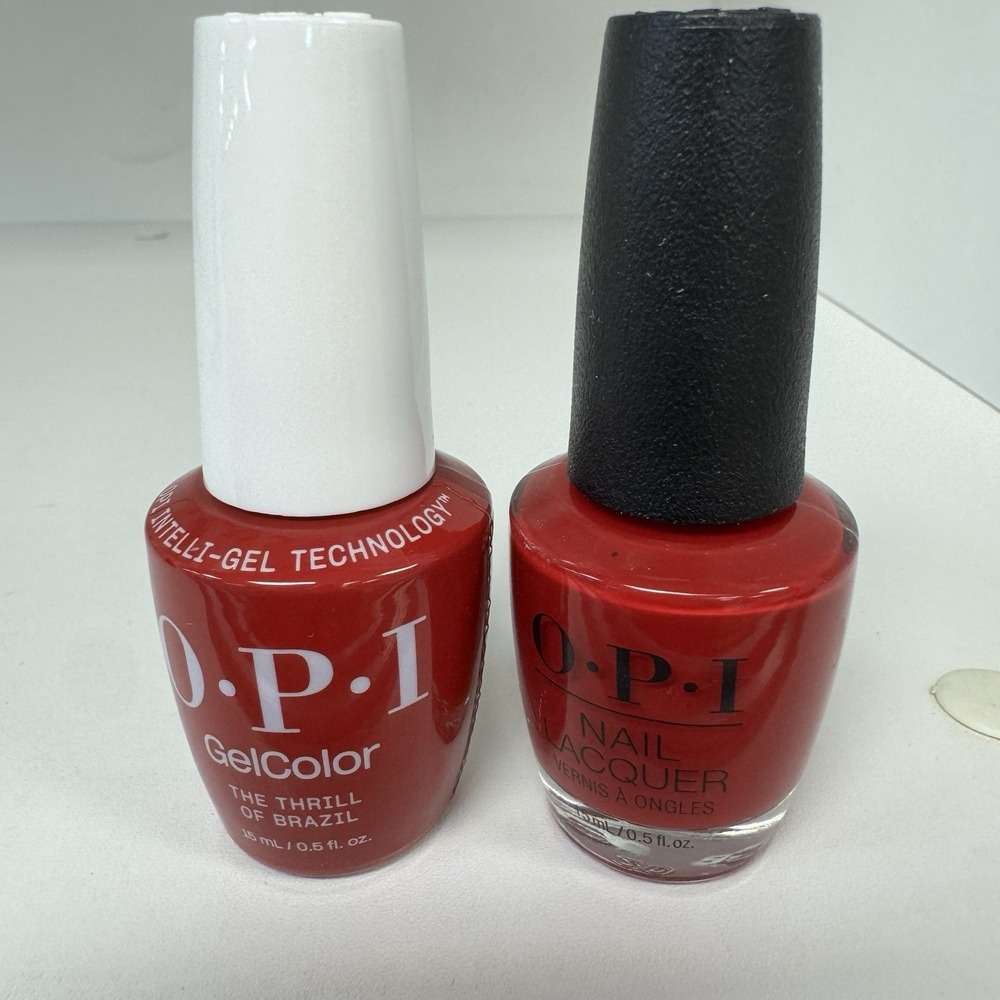 OPI Duo Matching‎ Gel & Polish -A16 - The Thrill Of Brazil - Red